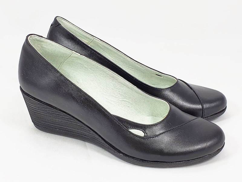 Pantofi dama piele negri Aurora biashoes.ro imagine reduceri